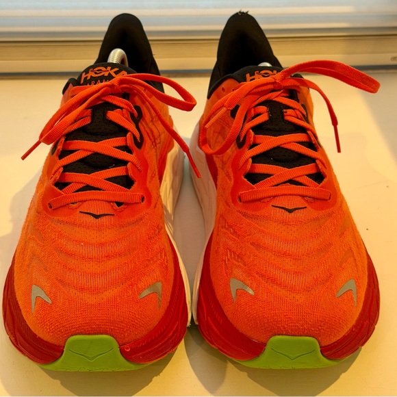 Hoka Arahi 6 Orange Running Shoes Men’s Hoka One One Athletic Sneakers size 11D - Picture 2 of 8